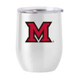 Miami Ohio 16oz Myaamia Stainless Curved Beverage - Logo Brands - Flyclothing LLC