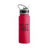 Miami Ohio 25oz Campus Color Letterman Stainless Single Wall Flip Top Bottle - Logo Brands - Flyclothing LLC