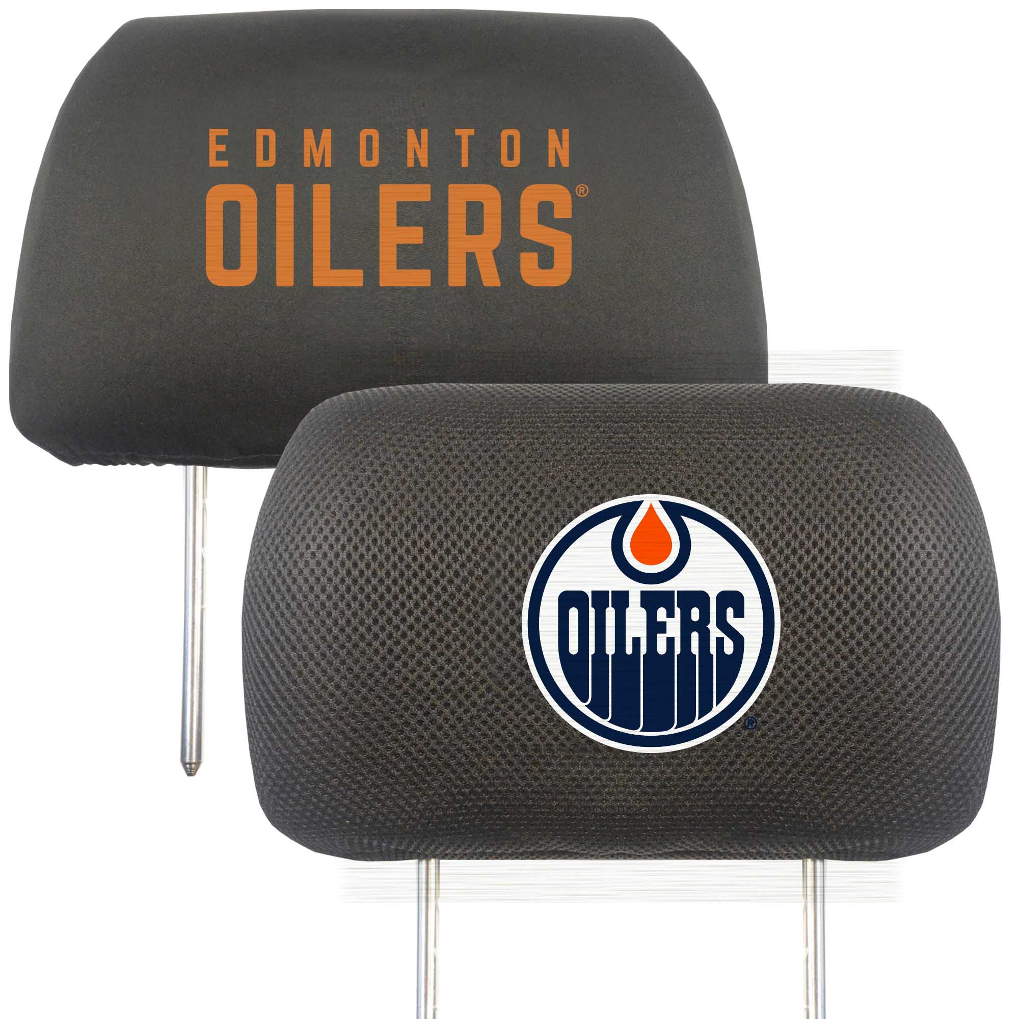Edmonton Oilers Embroidered Head Rest Cover Set - 2 Pieces - Edmonton Oilers