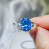 3 Carat Moissanite 925 Sterling Silver Ring - Trendsi - Flyclothing LLC