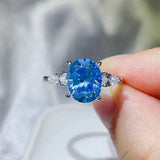 3 Carat Moissanite 925 Sterling Silver Ring - Trendsi
