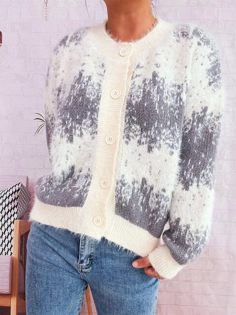 Ribbed Hem Button Up Cardigan - Trendsi - Flyclothing LLC