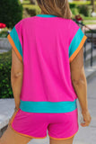 Shell Print Round Neck Top and Shorts Set - Trendsi - Flyclothing LLC