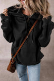Drawstring Pocketed Long Sleeve Hoodie - Trendsi - Flyclothing LLC