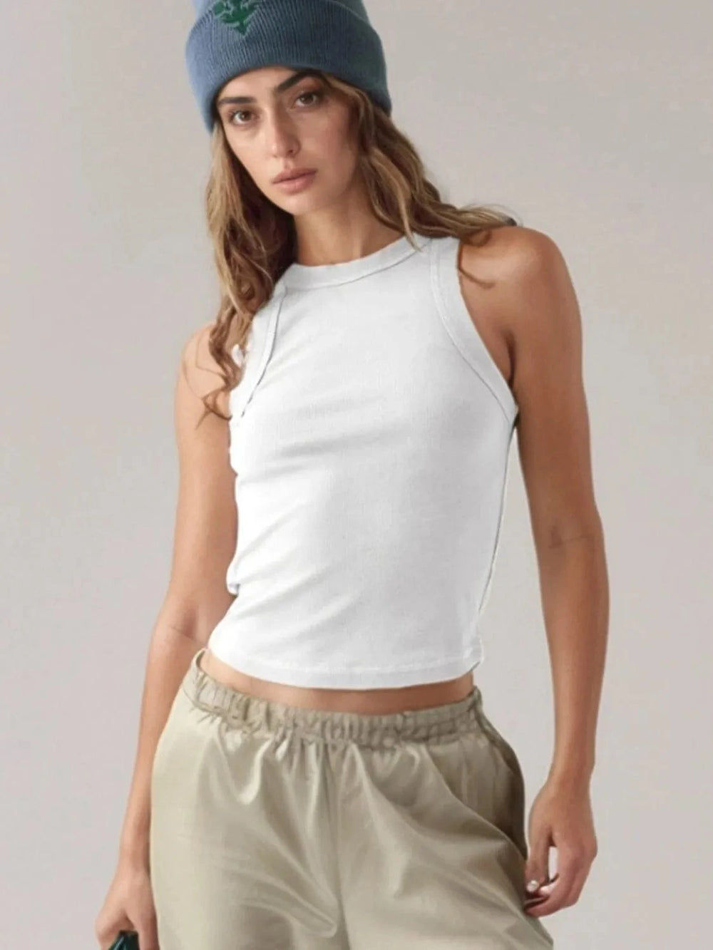 Round Neck Tank - Trendsi