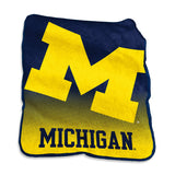 Michigan Raschel Throw - Logo Brands - Flyclothing LLC
