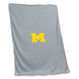 Michigan Charcoal Sweatshirt Blanket (Screened) - Logo Brands - Flyclothing LLC
