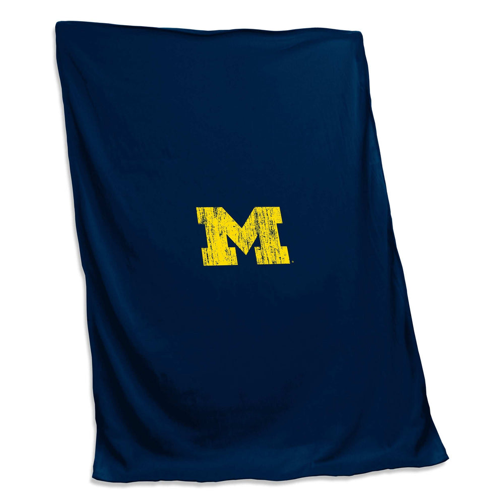 Michigan Sweatshirt Blanket (Screened) - Logo Brands - Flyclothing LLC