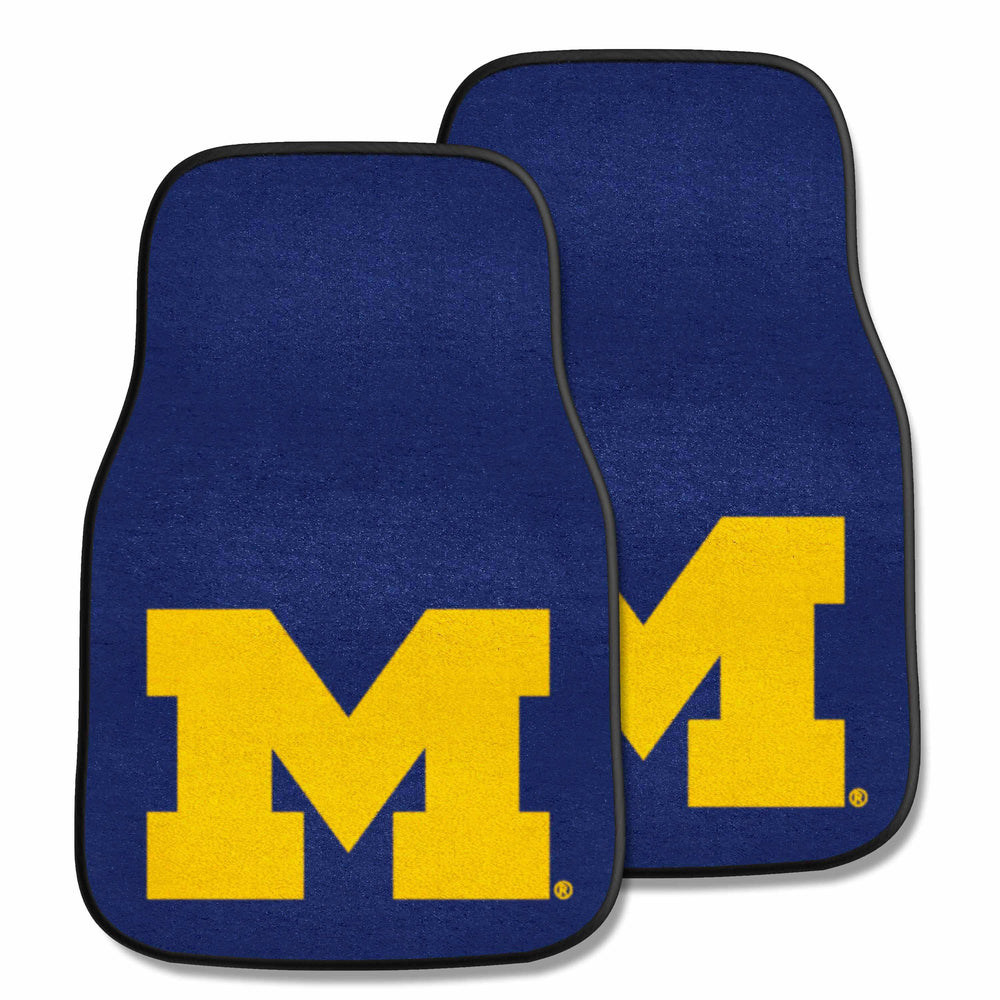 University of Michigan 2-pc Carpet Car Mat Set - Logo Brands - Flyclothing LLC