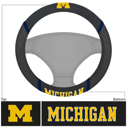 University of Michigan Steering Wheel Cover - Logo Brands - Flyclothing LLC
