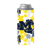 Michigan 12oz Floral Slim Can Coolie - Logo Brands - Flyclothing LLC