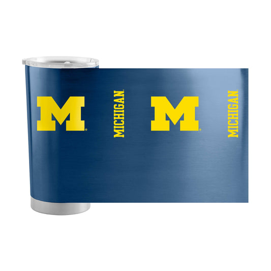 Michigan 1 Color 20oz Gameday Stainless Tumbler - Logo Brands - Flyclothing LLC