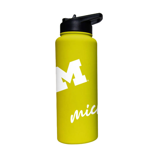 Michigan 34oz Cru Bold Soft Touch Quencher - Logo Brands - Flyclothing LLC