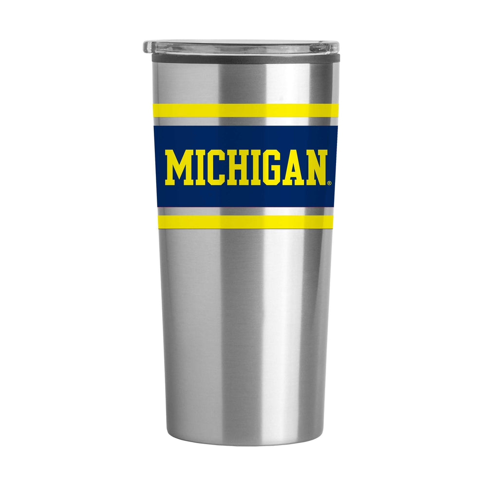 Michigan Stripe 20 oz Fusion Tumbler - Logo Brands - Flyclothing LLC
