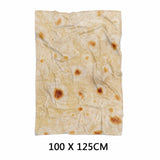 Super Soft Warm Flannel Burrito Blankets 280Gsm Round Shape Airplane Travel Throw Coral Fleece Tortilla Nap Wrap Blankets - My Store - Flyclothing LLC
