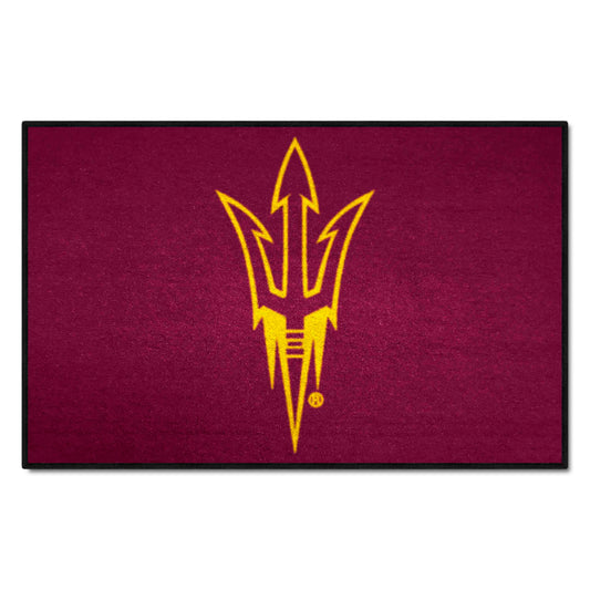 Arizona State Sun Devils Starter Mat Accent Rug - 19in. x 30in., Pitchfork Logo - Arizona State