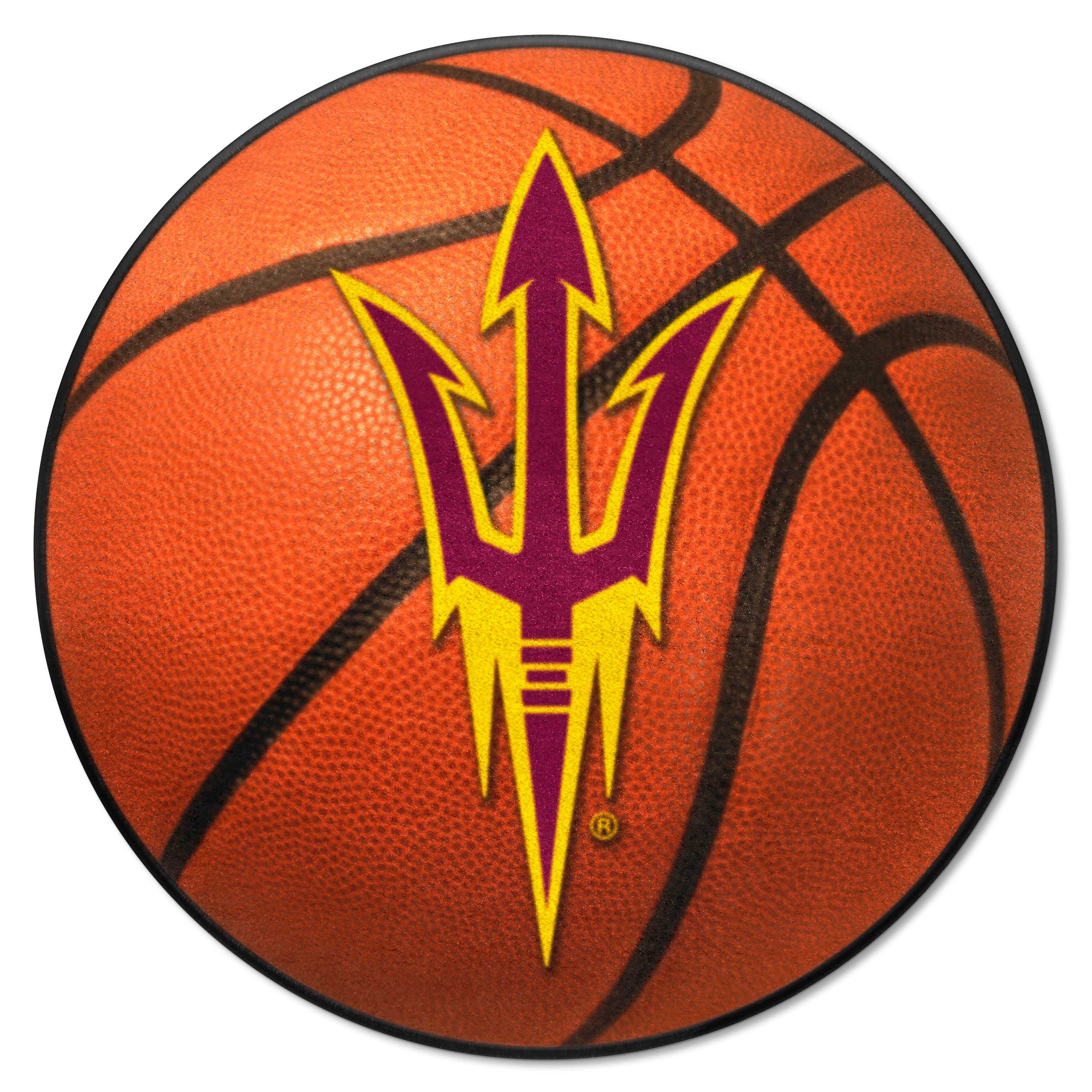 Arizona State Sun Devils Basketball Rug - 27in. Diameter - Arizona State