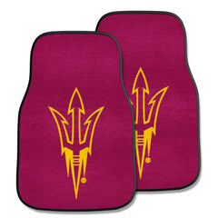 Arizona State Sun Devils Front Carpet Car Mat Set - 2 Pieces, Pitchfork Logo - Arizona State