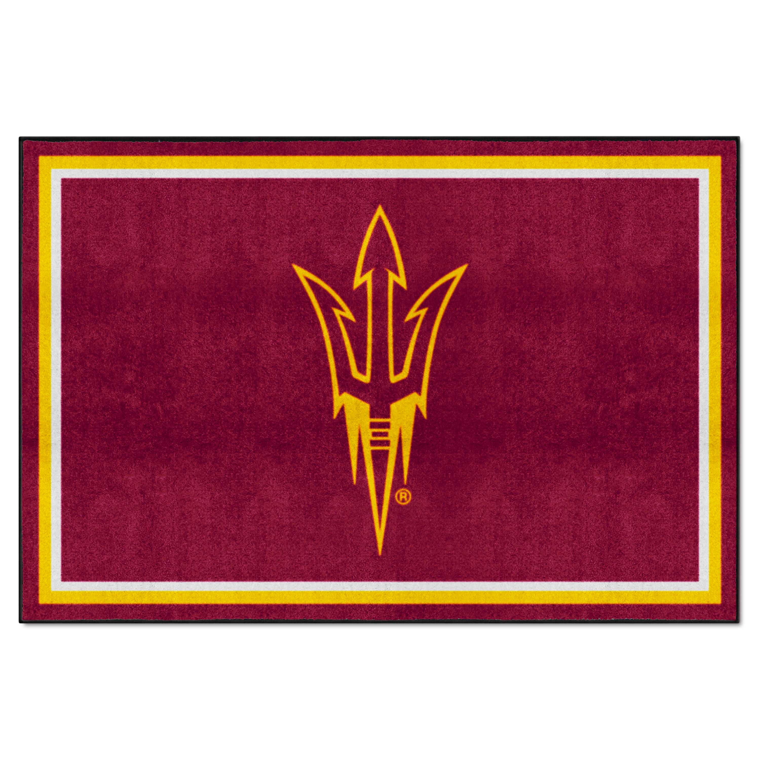 Arizona State Sun Devils 5ft. x 8 ft. Plush Area Rug, Pitchfork Logo - Arizona State