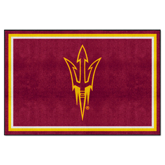 Arizona State Sun Devils 5ft. x 8 ft. Plush Area Rug, Pitchfork Logo - Arizona State