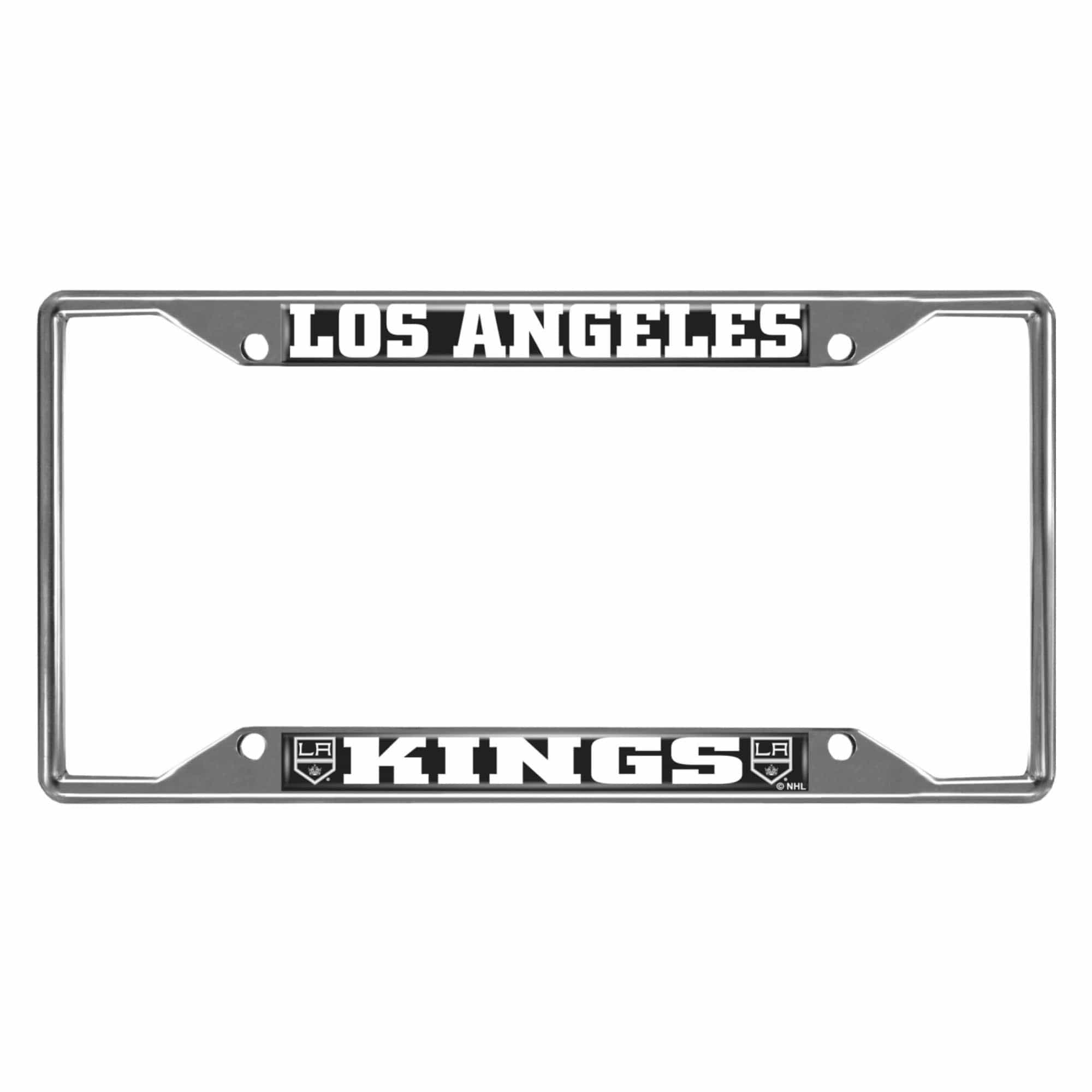 Los Angeles Kings Chrome Metal License Plate Frame, 6.25in x 12.25in - Los Angeles Kings