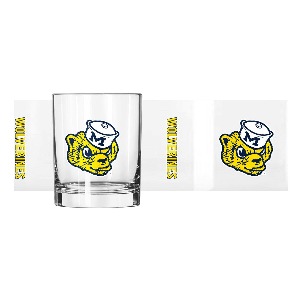 Michigan Vault 14oz Gameday Rocks Glass - Logo Brands - Flyclothing LLC