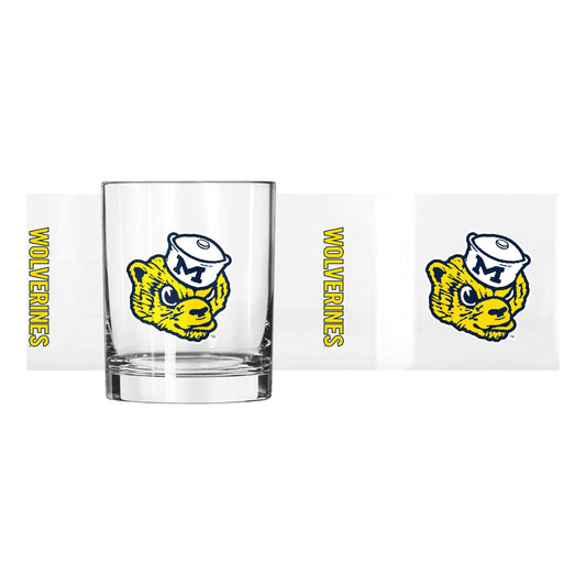Michigan Vault 14oz Gameday Rocks Glass - Logo Brands - Flyclothing LLC
