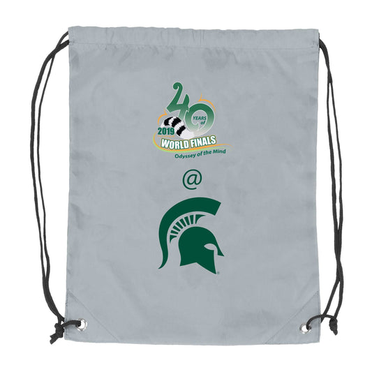Michigan State University Gray Cruise Backsack f/ World Finals Cobrand - Logo Brands - Flyclothing LLC
