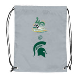 Michigan State University Gray Cruise Backsack f/ World Finals Cobrand - Logo Brands - Flyclothing LLC