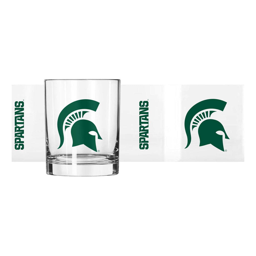 Michigan State 14oz Gameday Rocks Glass - Logo Brands - Flyclothing LLC