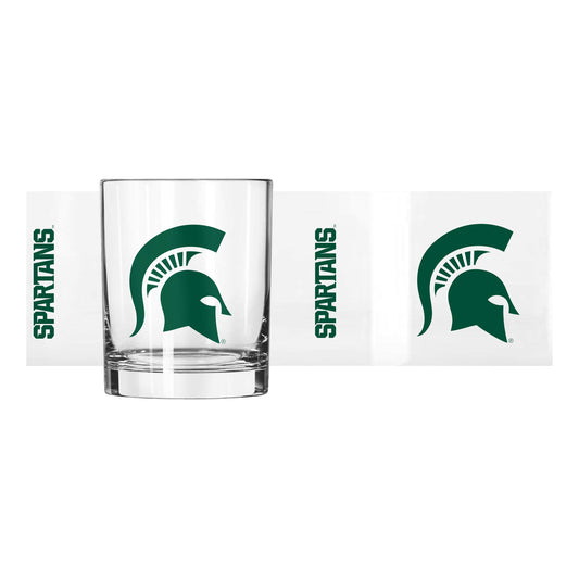 Michigan State 14oz Gameday Rocks Glass - Logo Brands - Flyclothing LLC