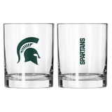 Michigan State 14oz Gameday Rocks Glass - Logo Brands - Flyclothing LLC