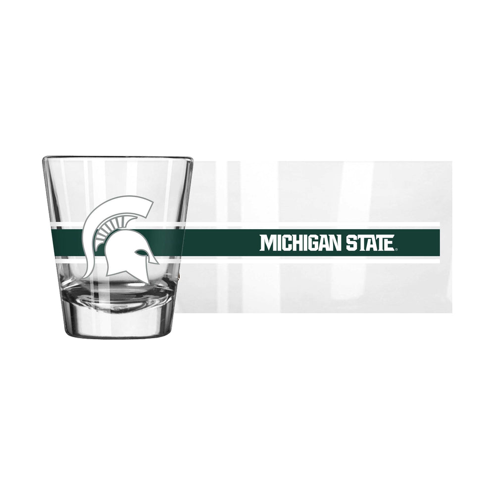 Michigan State 2oz Stripe Shot Glass - Logo Brands - Flyclothing LLC