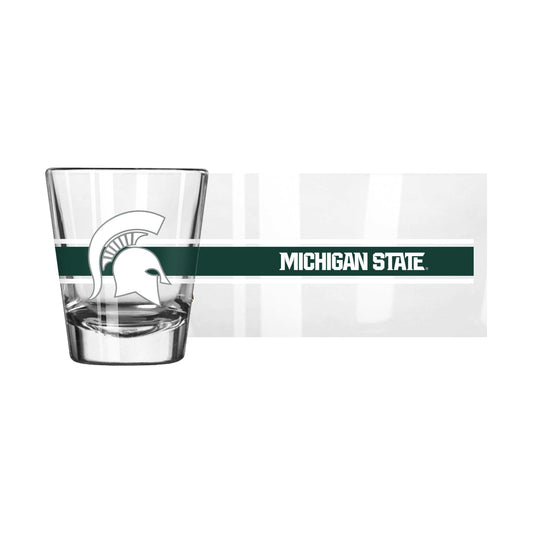 Michigan State 2oz Stripe Shot Glass - Logo Brands - Flyclothing LLC