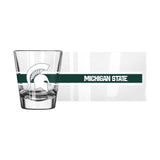 Michigan State 2oz Stripe Shot Glass - Logo Brands - Flyclothing LLC