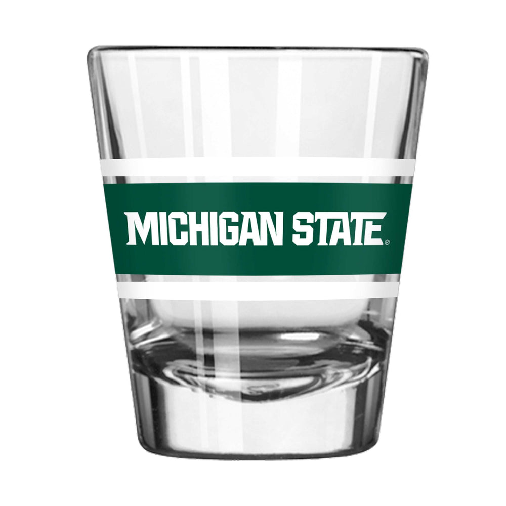 Michigan State 2oz Stripe Shot Glass - Logo Brands - Flyclothing LLC