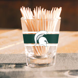 Michigan State 2oz Stripe Shot Glass - Logo Brands - Flyclothing LLC