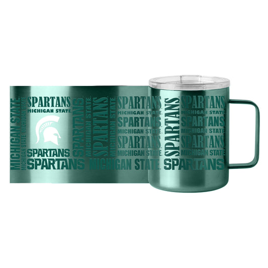Michigan State 15oz Replay Stainless Steel Mug - Logo Brands - Flyclothing LLC