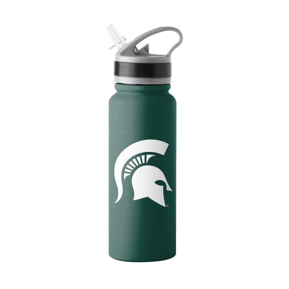 Michigan State Logo 25oz Stainless Single Wall Flip Top Bottle - Logo Brands - Flyclothing LLC
