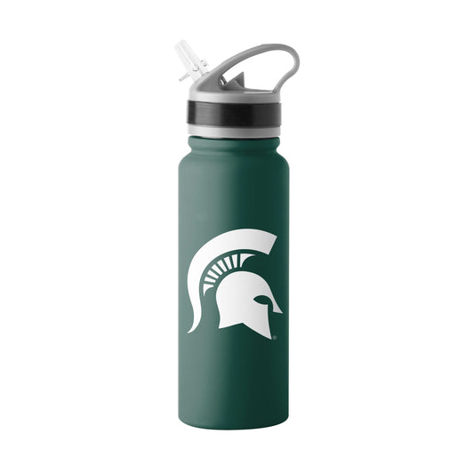 Michigan State Logo 25oz Stainless Single Wall Flip Top Bottle - Logo Brands - Flyclothing LLC