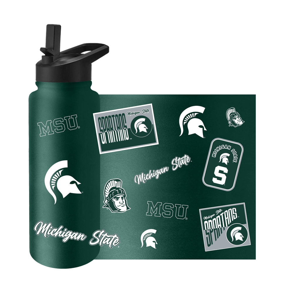 Michigan State 34oz Dreamweave Quencher Bottle - Logo Brands - Flyclothing LLC