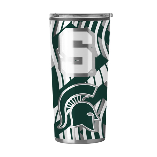 MI State 20oz Flex Plastic Wall Stainless Tumbler - Logo Brands - Flyclothing LLC