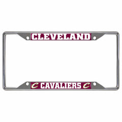 Cleveland Cavaliers Chrome Metal License Plate Frame, 6.25in x 12.25in - Cleveland Cavaliers