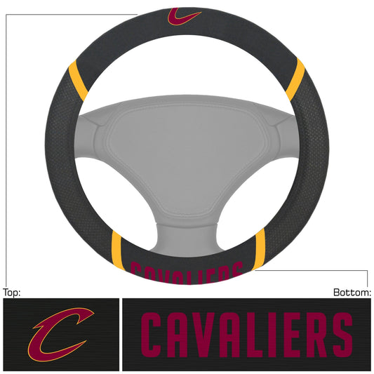 Cleveland Cavaliers Embroidered Steering Wheel Cover - Cleveland Cavaliers