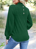 Full Size Mock Neck Long Sleeve T-Shirt - Trendsi - Flyclothing LLC