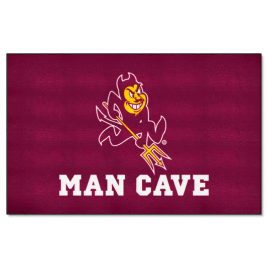 Arizona State Sun Devils Man Cave Ulti-Mat Rug - 5ft. x 8ft., Sparky Logo - Arizona State