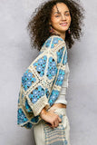 POL Open Front Floral Crochet Cardigan - Trendsi - Flyclothing LLC