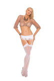 Elegant Memories White Sheer Thigh Hi 1725