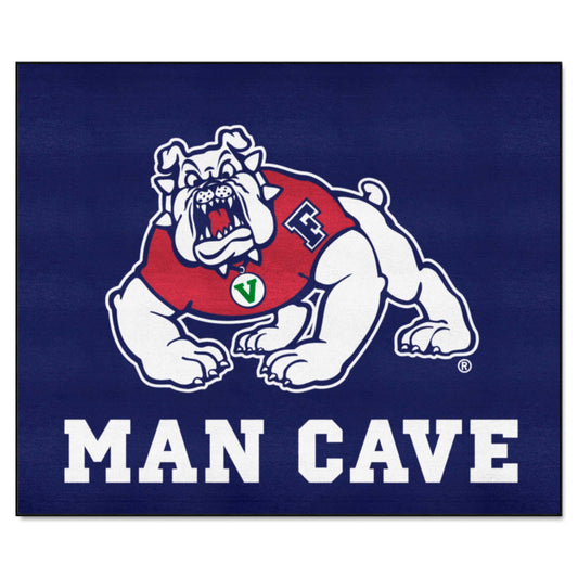 Fresno State Bulldogs Man Cave Tailgater Rug - 5ft. x 6ft., Navy - Fresno State