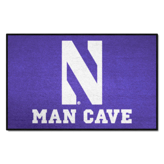 Northwestern Wildcats Man Cave Starter Mat Accent Rug - 19in. x 30in. - Northwestern